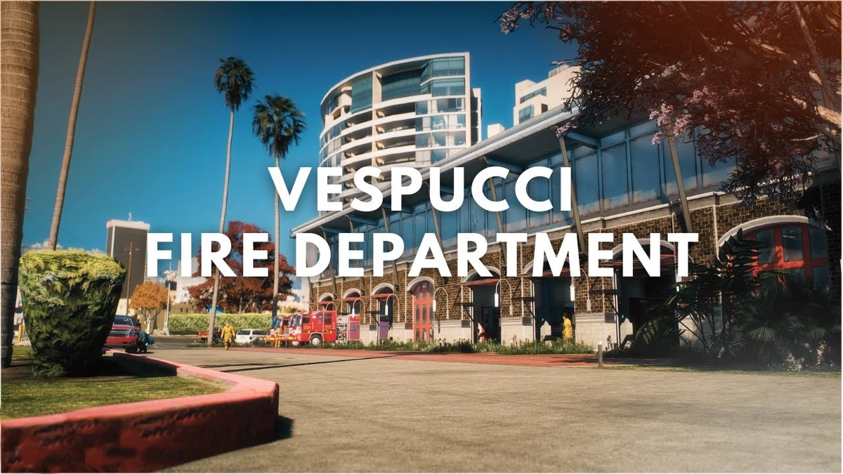 Vespucci Fire Department MLO | Fully Open Source | Optimized FiveM Fire Station